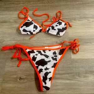 Print swimsuit for the beach